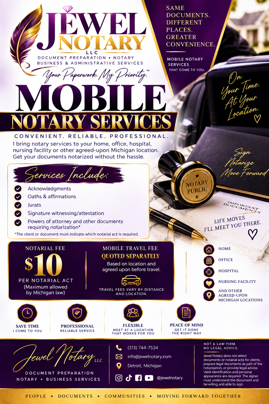 Michigan Mobile Notary Service