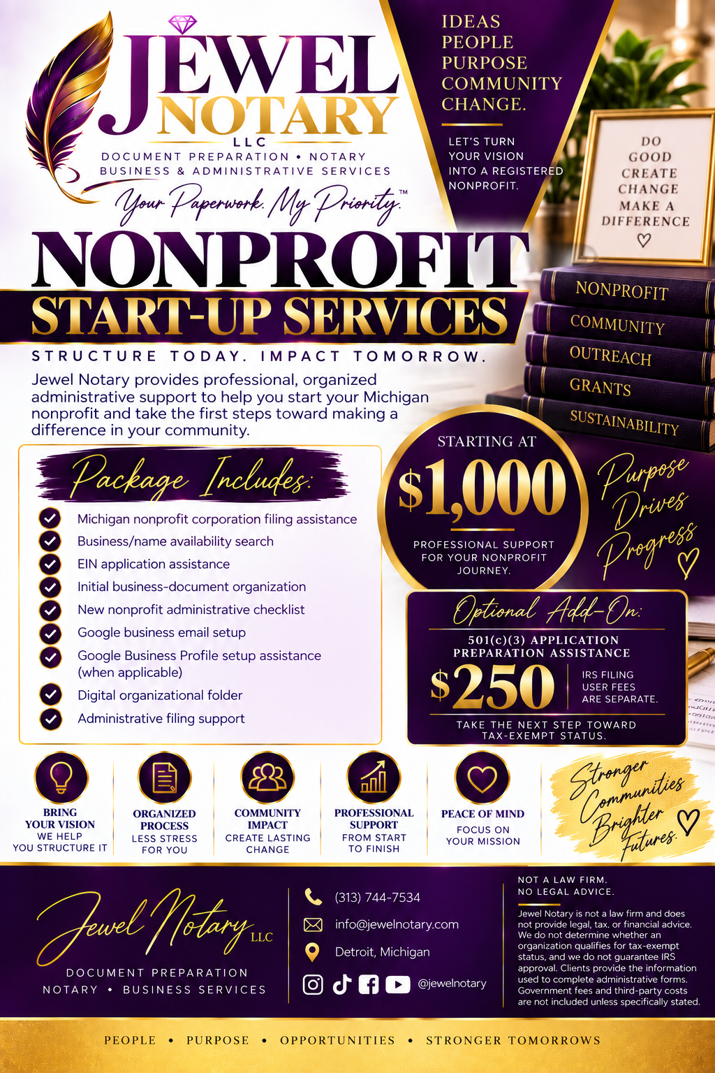 Michigan Nonprofit Start-Up Package