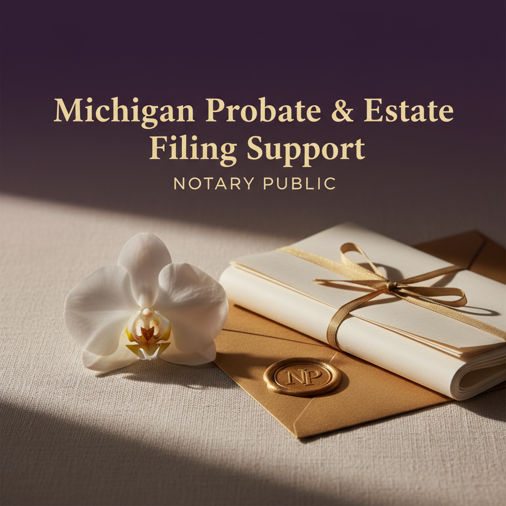 Michigan Probate & Estate Filing Support