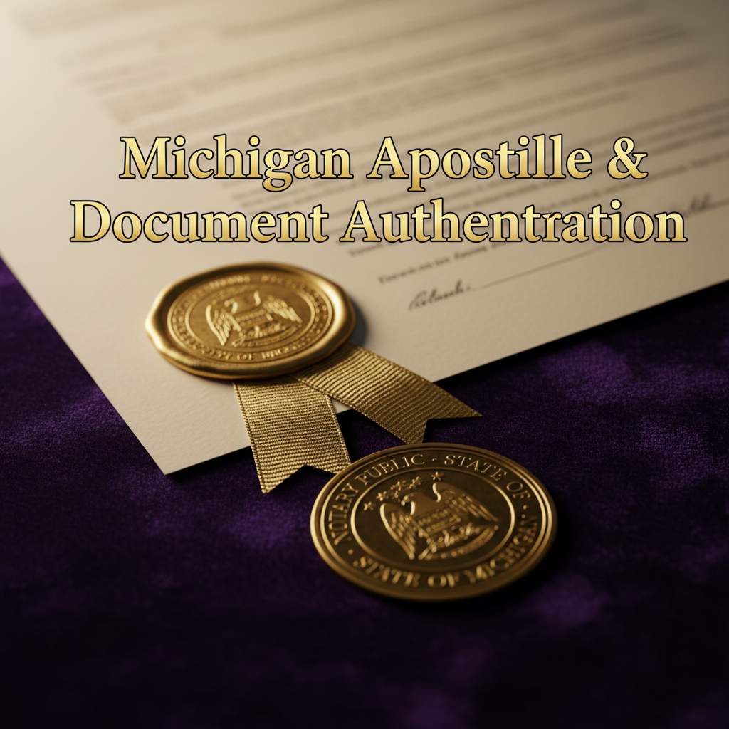 Michigan Apostille & Document Authentication Assistance